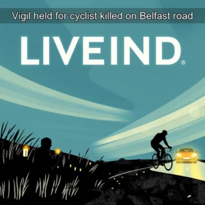 Read more about the article Vigil held for cyclist killed on Belfast road