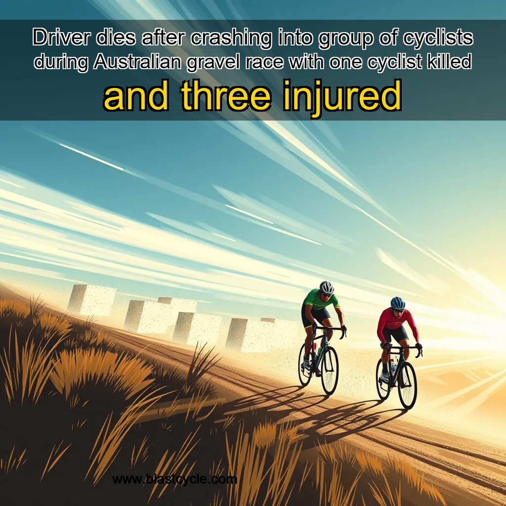 You are currently viewing Driver dies after crashing into group of cyclists during Australian gravel race  with one cyclist killed and three injured