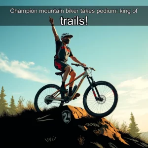 Read more about the article Champion mountain biker takes podium: king of trails!