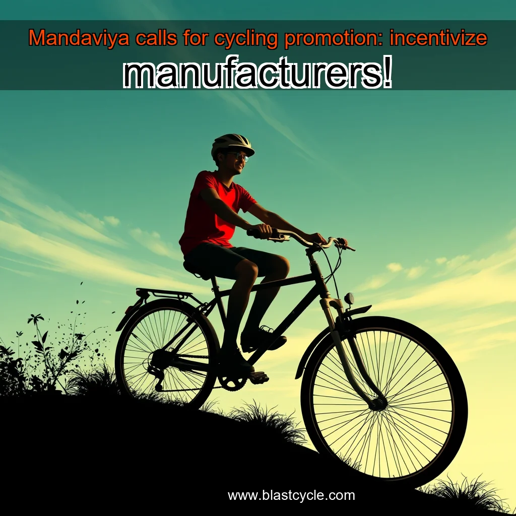 Read more about the article Mandaviya calls for cycling promotion: incentivize manufacturers!