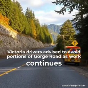 Read more about the article Victoria drivers advised to avoid portions of Gorge Road as work continues